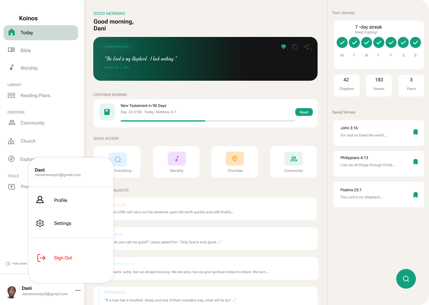 Koinos Desktop app